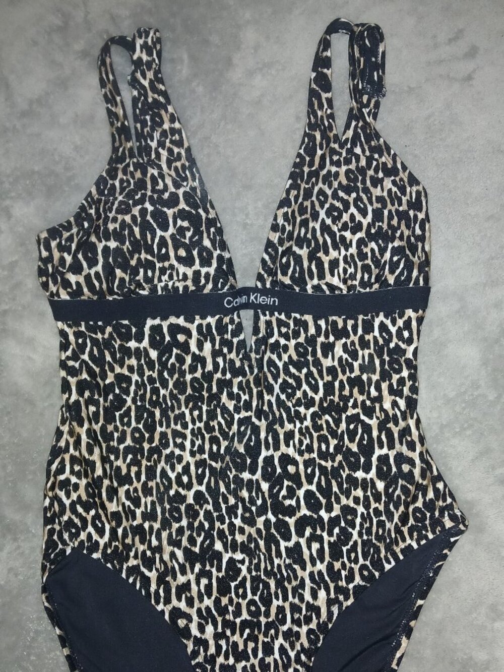 Leppard print bathing suit